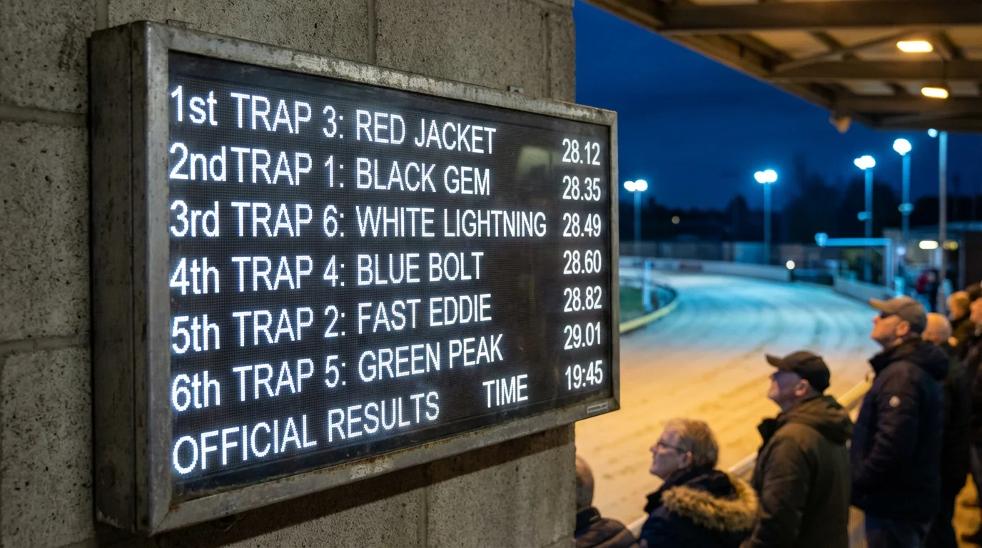 How to check UK greyhound racing results