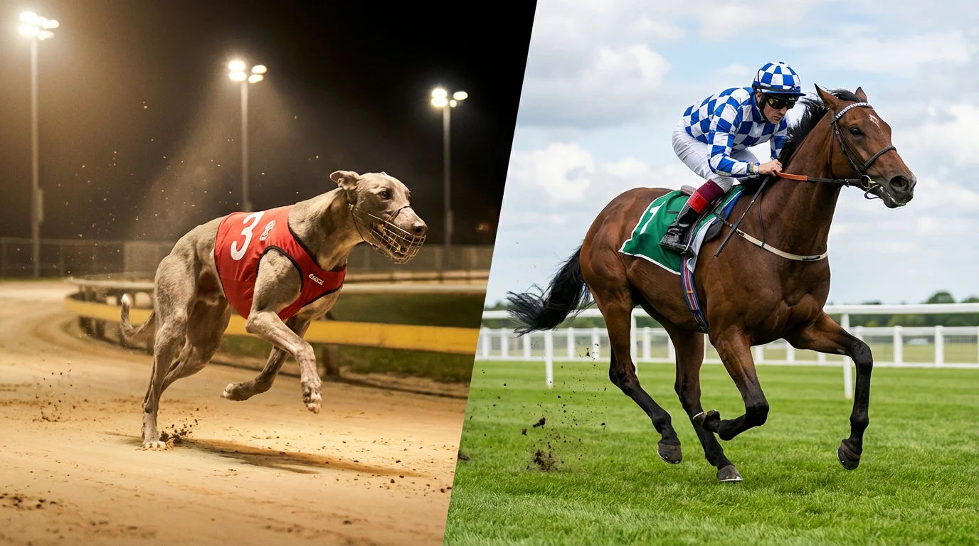 Greyhound racing versus horse racing betting comparison